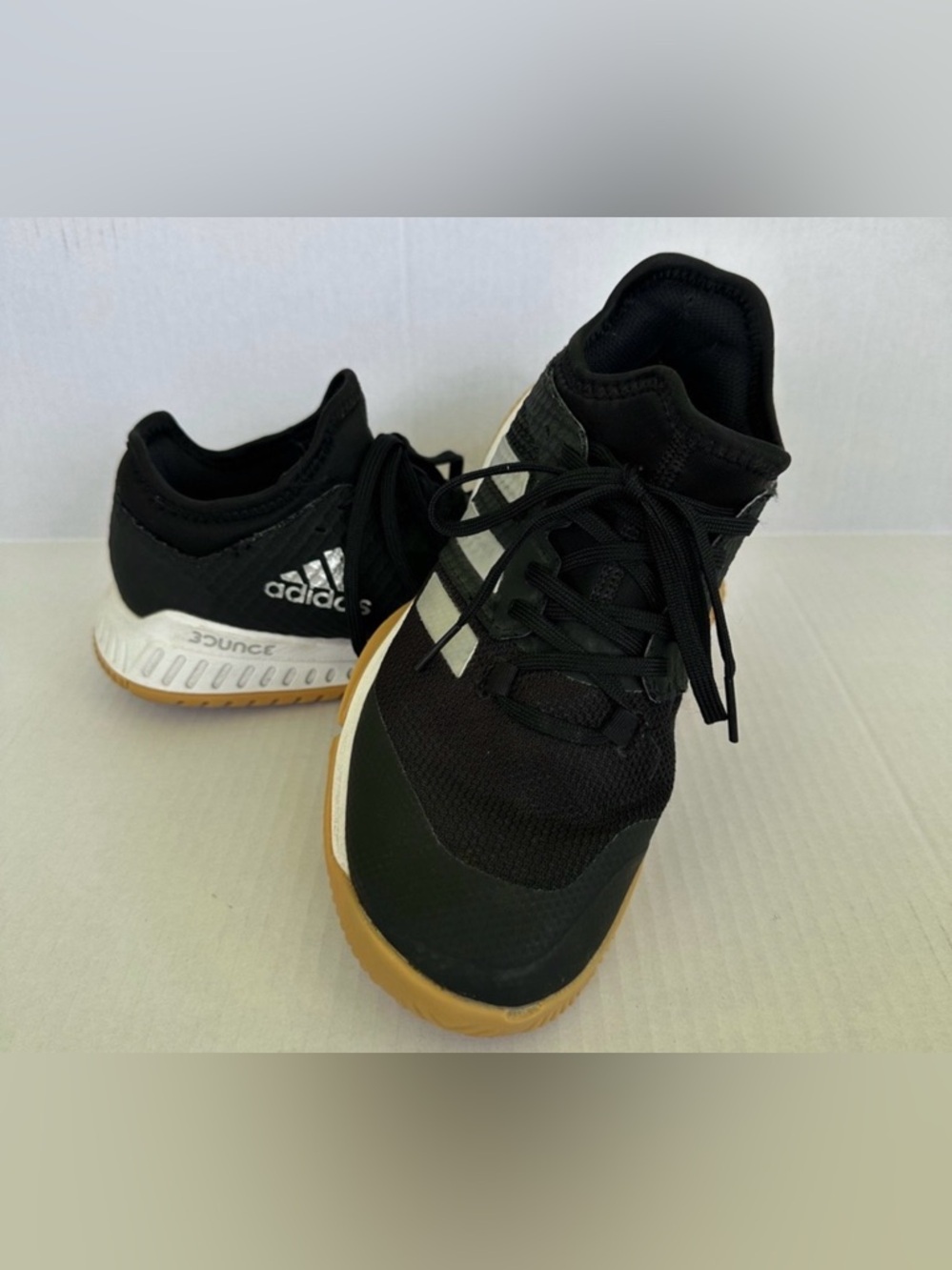 Adidas Black and White Athletic Shoes